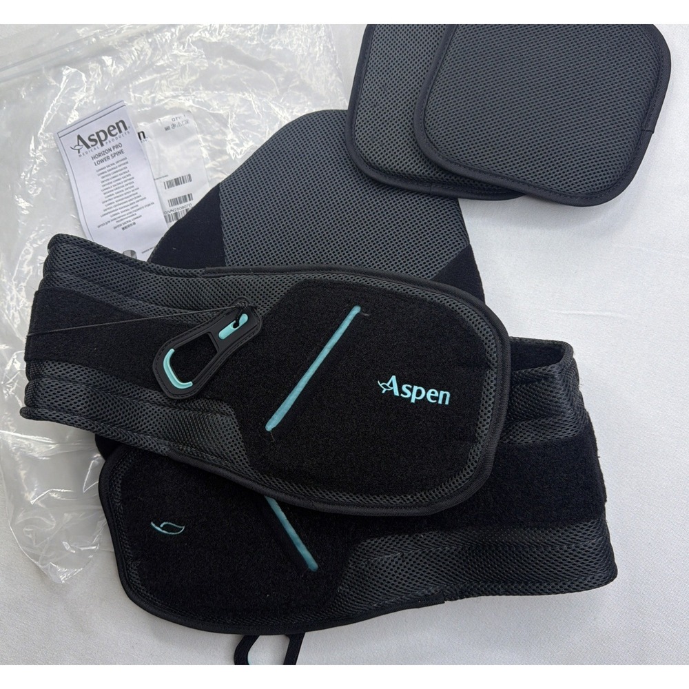 Aspen Horizon PRO 637 LSO Back Brace Lumbar Support Orthosis Black Universal NEW